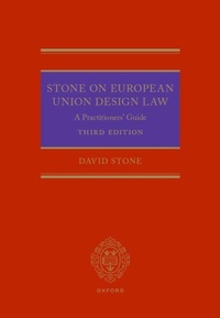 Abbildung von: Stone on European Union Design Law - Oxford University Press