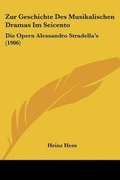 Cover: Zur Geschichte Des Musikalischen Dramas Im Seicento - Kessinger Publishing