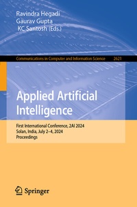 Enlarge image Cover: Applied Artificial Intelligence - Springer