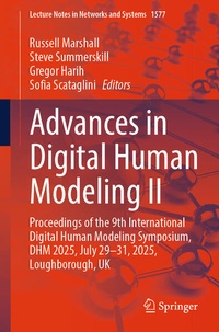 Enlarge image Cover: Advances in Digital Human Modeling II - Springer
