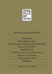 Abbildung von: Bargfelder Bote - edition text + kritik