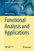 Cover: Functional Analysis and Applications - Springer
