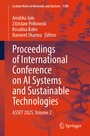 Cover: Proceedings of International Conference on AI Systems and Sustainable Technologies - Springer