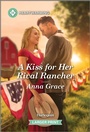 Cover: A Kiss for Her Rival Rancher - Harlequin Heartwarming Larger Print