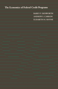 Enlarge image Cover: The Economics of Federal Credit Programs - Bloomsbury eBooks US