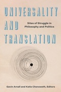 Cover: Universality and Translation - Fordham University Press