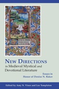 Cover: New Directions in Medieval Mystical and Devotional Literature - Lehigh University Press