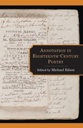 Cover: Annotation in Eighteenth-Century Poetry - Bloomsbury eBooks US