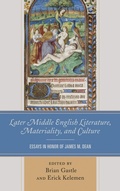 Cover: Later Middle English Literature, Materiality, and Culture - University of Delaware Press