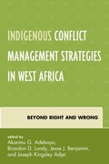 Cover: Indigenous Conflict Management Strategies in West Africa - Lexington Books