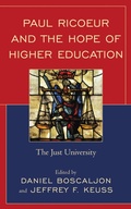Cover: Paul Ricoeur and the Hope of Higher Education - Lexington Books