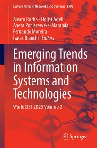 Enlarge image Cover: Emerging Trends in Information Systems and Technologies - Springer
