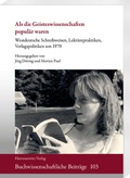 Cover: Als die Geisteswissenschaften popul&auml;r waren - Harrassowitz Verlag