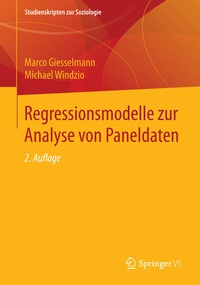 Abbildung von: Regressionsmodelle zur Analyse von Paneldaten - VS Verlag für Sozialwissenschaften