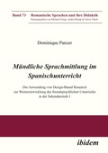 Cover: Muendliche Sprachmittlung im Spanischunterricht - ibidem