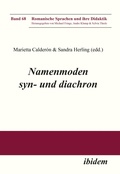 Cover: Namenmoden syn- und diachron - ibidem