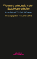 Cover: Werte und Werturteile in den Sozialwissenschaften - Velbr&uuml;ck