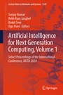 Cover: Artificial Intelligence for Next Generation Computing, Volume 1 - Springer