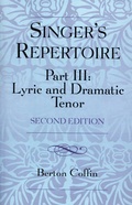 Cover: The Singer's Repertoire, Part III - Scarecrow Press