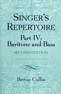 Cover: The Singer's Repertoire, Part IV - Scarecrow Press