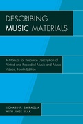 Cover: Describing Music Materials - Rowman & Littlefield Publishers