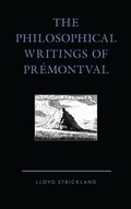 Cover: The Philosophical Writings of Pr&eacute;montval - Bloomsbury eBooks US