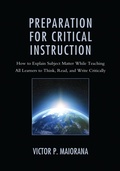 Cover: Preparation for Critical Instruction - Rowman & Littlefield Publishers