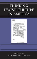 Cover: Thinking Jewish Culture in America - Lexington Books