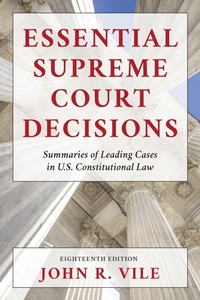 Enlarge image Cover: Essential Supreme Court Decisions - Bloomsbury eBooks US