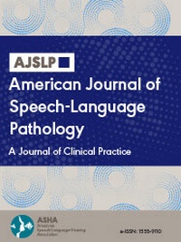 Abbildung von: American Journal of Speech-Language Pathology - American Speech-Language-Hearing Association