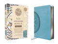 Cover: NIV Application Bible, Large Print, Leathersoft, Teal, Red Letter, Comfort Print - Zondervan