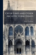 Cover: Greek Lines and Other Architectural Essays - Hutson Street Press