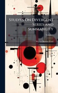 Cover: Studies On Divergent Series and Summability - Hutson Street Press