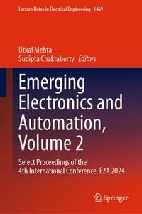 Enlarge image Cover: Emerging Electronics and Automation, Volume 2 - Springer