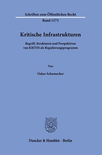 Abbildung von: Kritische Infrastrukturen - Duncker & Humblot