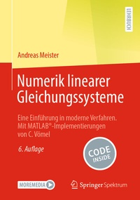 Abbildung von: Numerik linearer Gleichungssysteme - Springer Spektrum