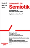 Cover: Zeitschrift f&uuml;r Semiotik / Saintly Models - Stauffenburg