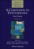 Cover: A Companion to Epistemology - Wiley-Blackwell