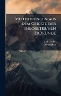 Cover: Mittheilungen aus dem Gebiete der theoretischen Erdkunde - Hutson Street Press