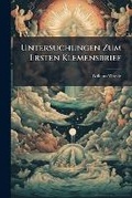 Cover: Untersuchungen Zum Ersten Klemensbrief - Hutson Street Press