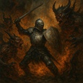 Cover: The Knightfall Prophecies: The Iron Oath - George Eberhart