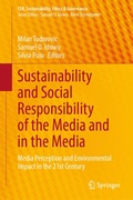 Cover: Sustainability and Social Responsibility of the Media and in the Media - Springer