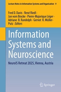 Enlarge image Cover: Information Systems and Neuroscience - Springer