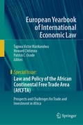 Cover: Law and Policy of the African Continental Free Trade Area (AfCFTA) - Springer