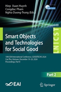 Enlarge image Cover: Smart Objects and Technologies for Social Good - Springer