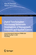 Cover: Digital Transformation in Achieving Sustainable Development of Management, Economic, and Applied Sciences - Springer
