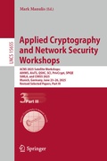 Cover: Applied Cryptography and Network Security Workshops - Springer