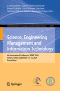 Cover: Science, Engineering Management and Information Technology - Springer