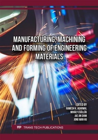 Enlarge image Cover: Manufacturing, Machining and Forming of Engineering Materials - Trans Tech Publications Ltd
