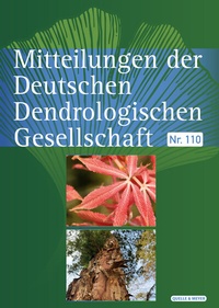 Abbildung von: Mitteilungen der Deutschen Dendrologischen Gesellschaft - Quelle & Meyer